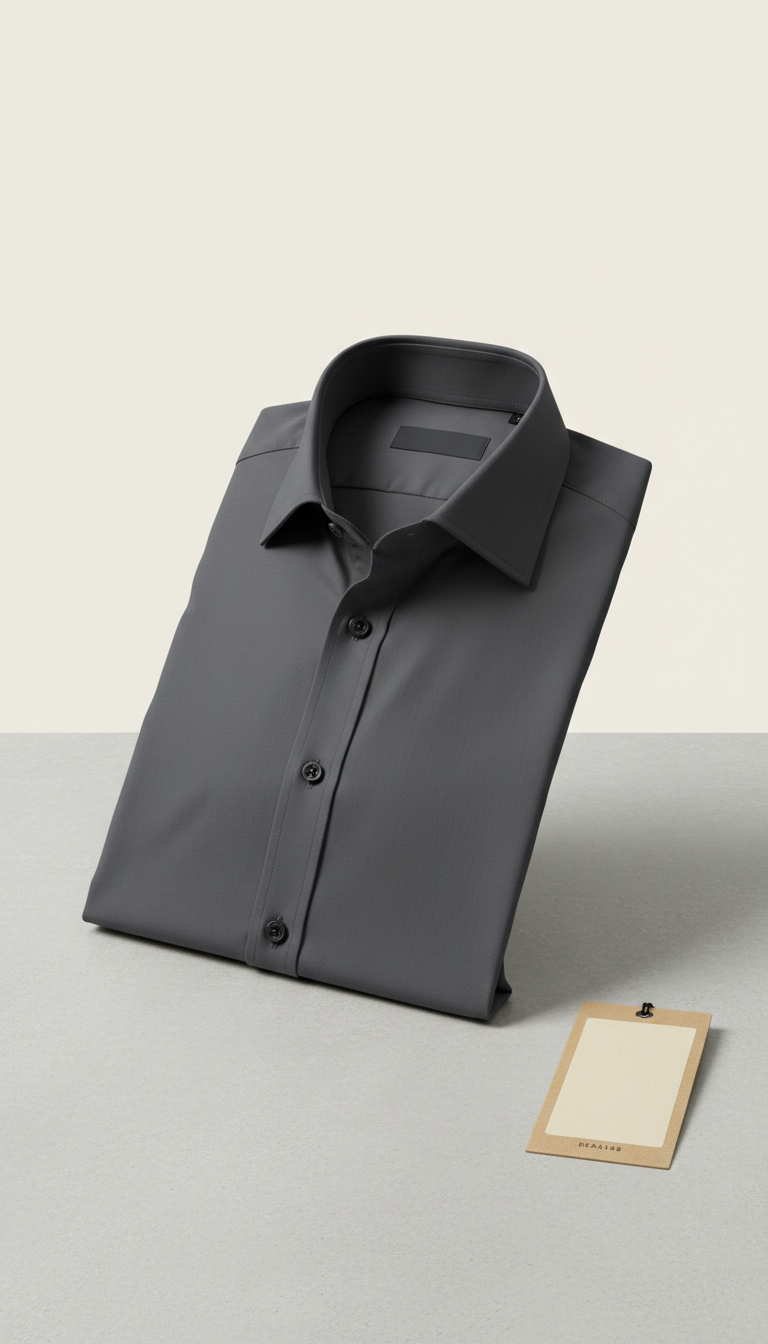 Italian cotton dress shirt tailored fit
